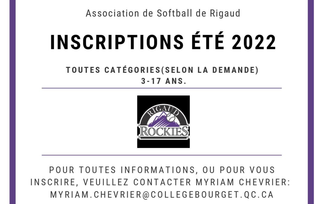 ASSOCIATION DE SOFTBALL DE RIGAUD