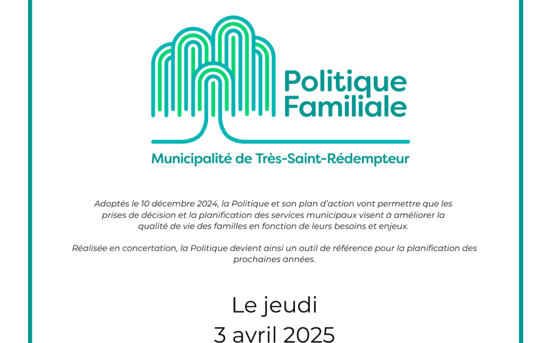 Lancement de la politique familiale municipale